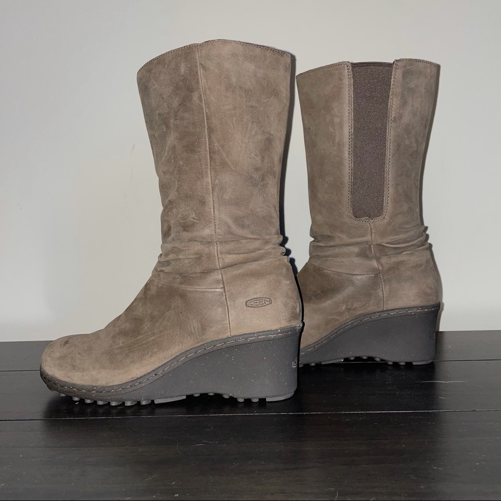 Keen Akita Mid Brown Leather Boots